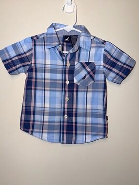 NAUTICA Baby Blue Cotton Button Down Shirt